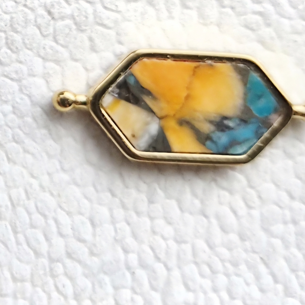 Conquering Element    Gold and Multicolor Gemstone Conquering Ring Elements - Picture 2 of 2